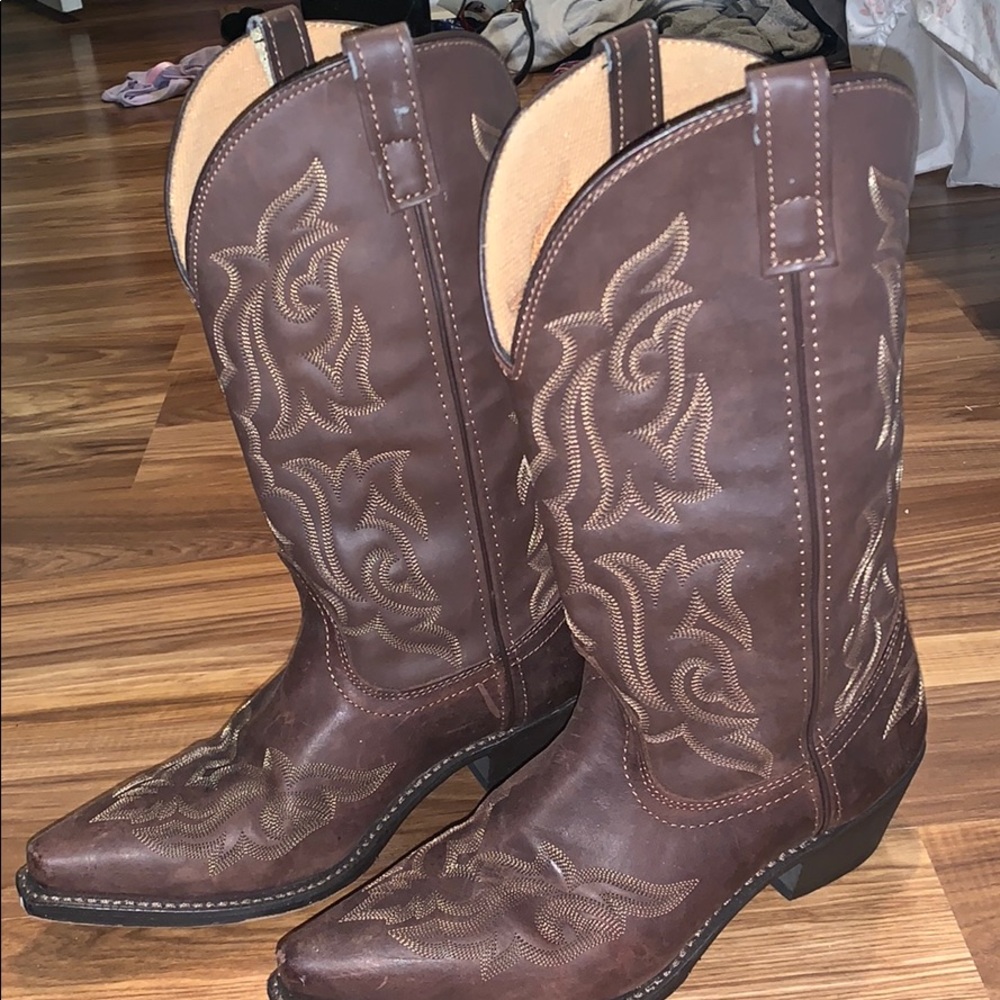 Leather Cowgirl Boots
